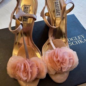 Badgley Mischka Pink bridal shoes